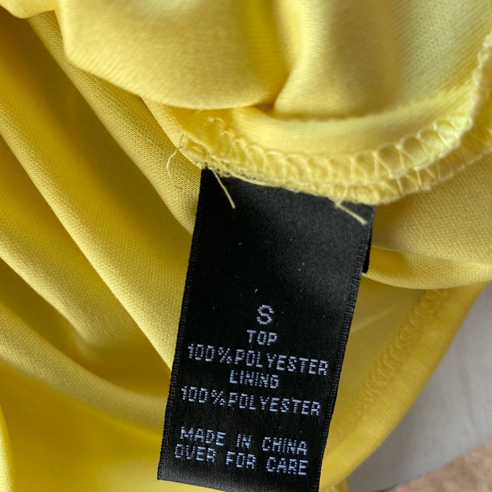 BCX Sunshine Yellow Ruffled Blouse - Picture 5 of 6